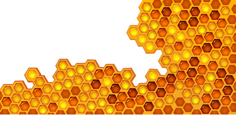 Медовый фон с сотами