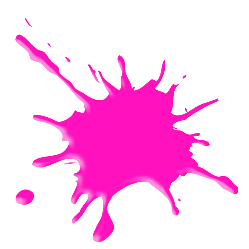 Разноцветные Кляксы на прозрачном фоне