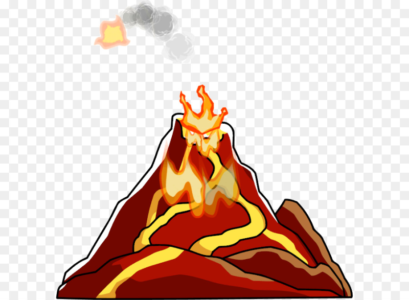 Лава на прозрачном фоне