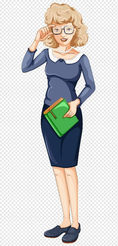 Учительница мультяшный