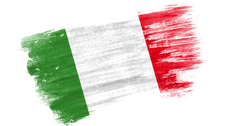 Итальянский флаг фон