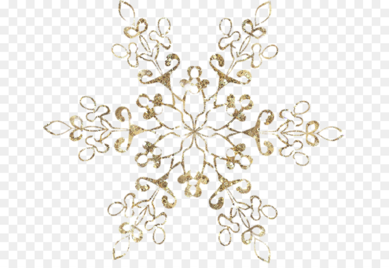 Золотые снежинки на прозрачном фоне