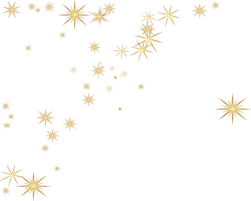 Золотые снежинки на белом фоне