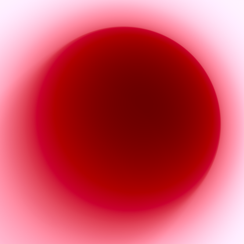 Прозрачный красный круг