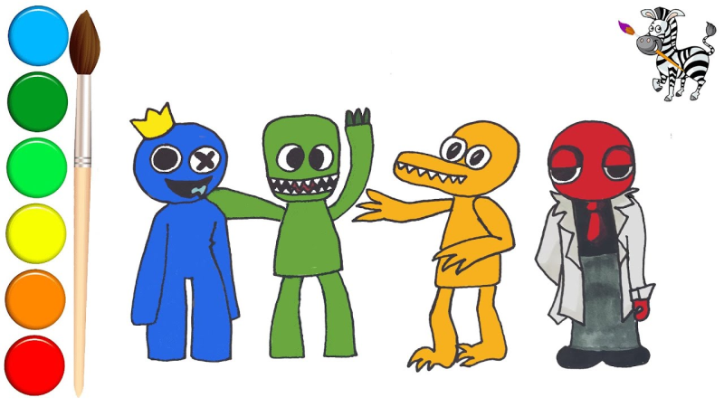 Рисунки радужных друзей