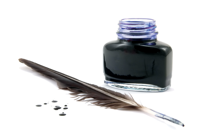 Перо и чернильница