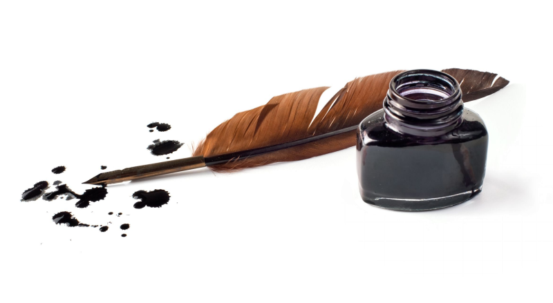 Перо и чернильница