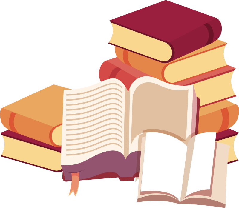 Книжки на прозрачном фоне