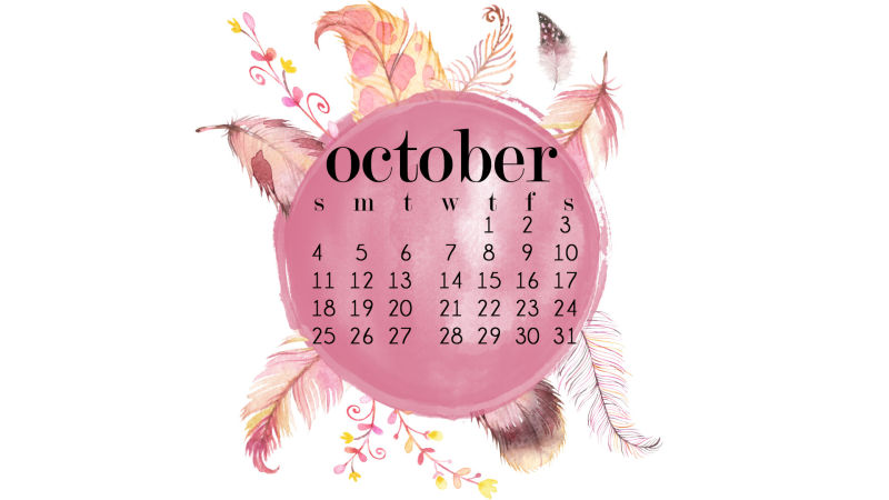 Календарь на прозрачном фоне