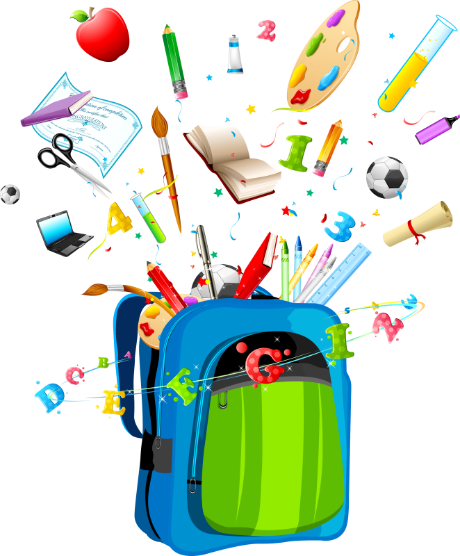 Школьные принадлежности иллюстрации