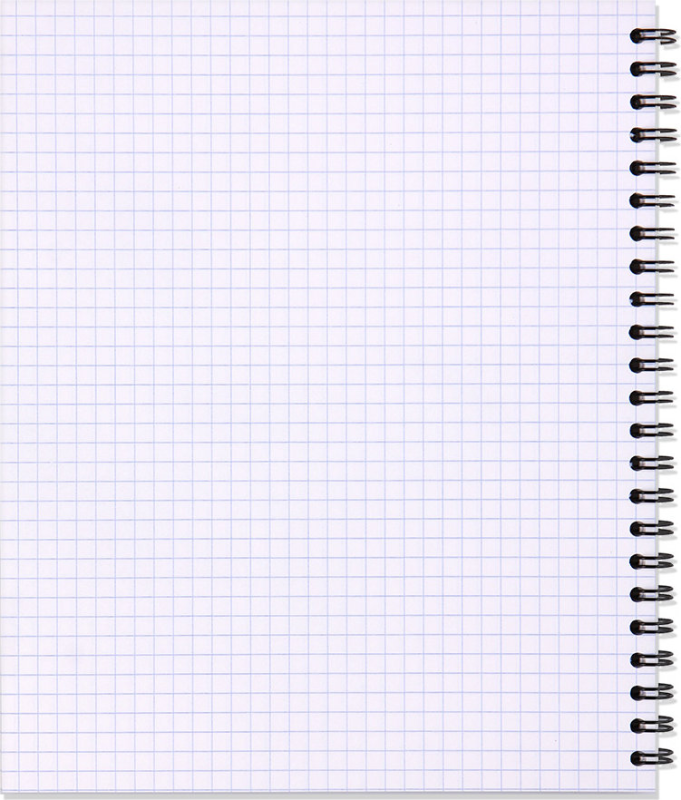 Тетрадный лист в клеточку
