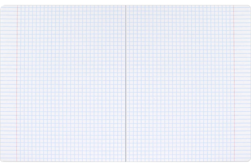 Тетрадь в клетку печать