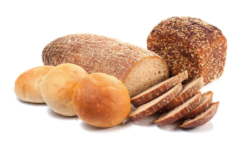 Хлеб на белом фоне