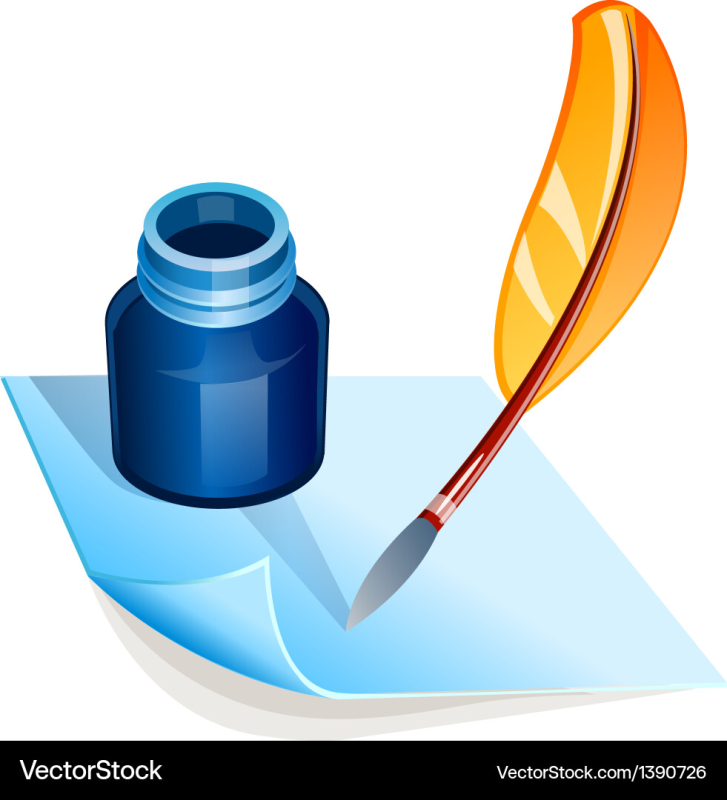 Перо и чернильница