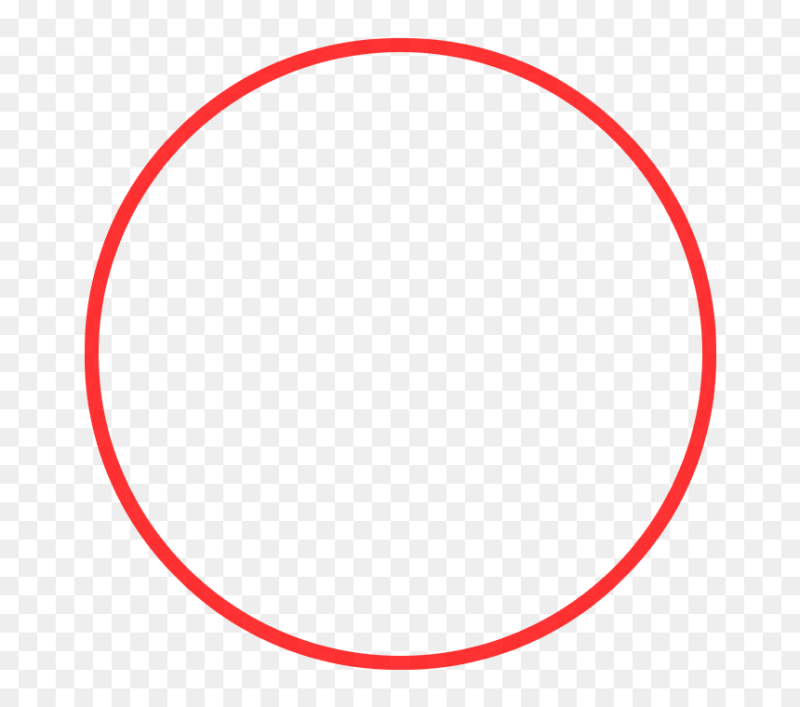 Красный круг без фона