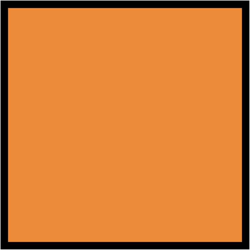Оранжевый цвет квадрат