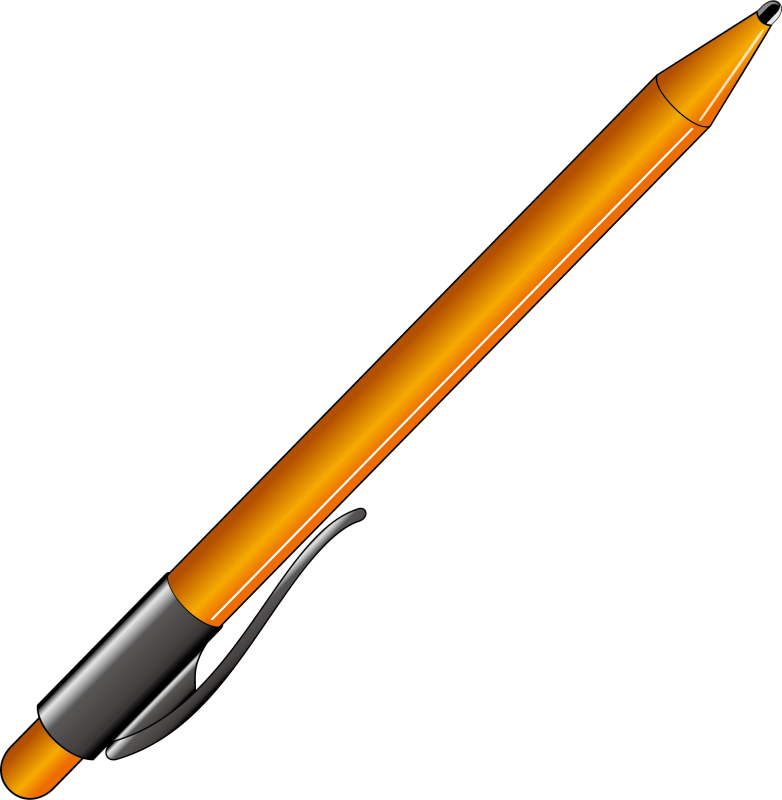 Шариковая ручка на прозрачном фоне