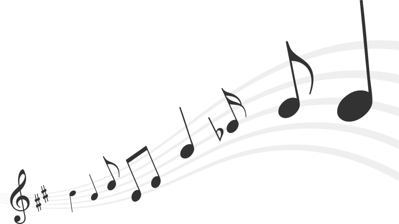 Ноты рисунок на прозрачном фоне