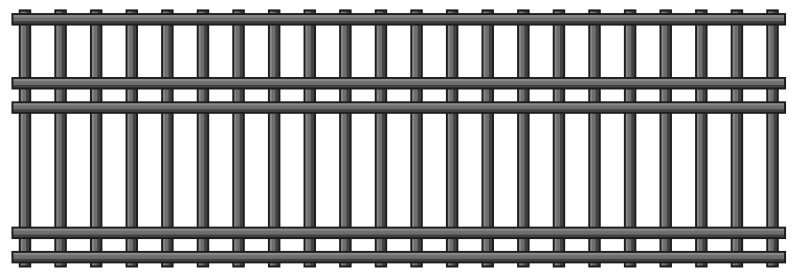 Забор решетка металлический