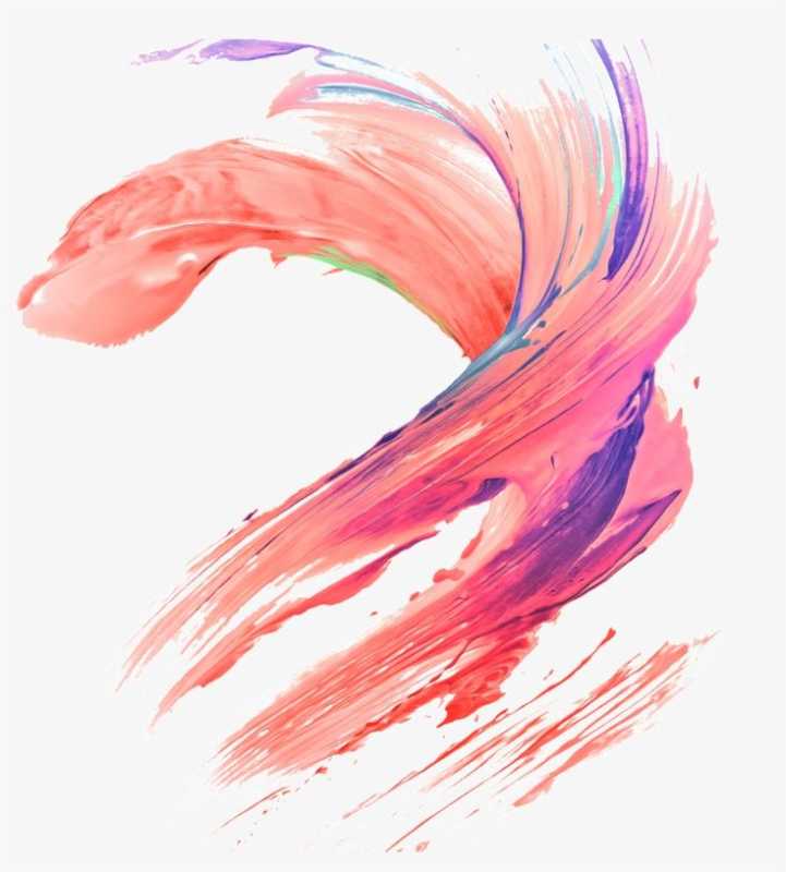 Мазки краски на белом фоне