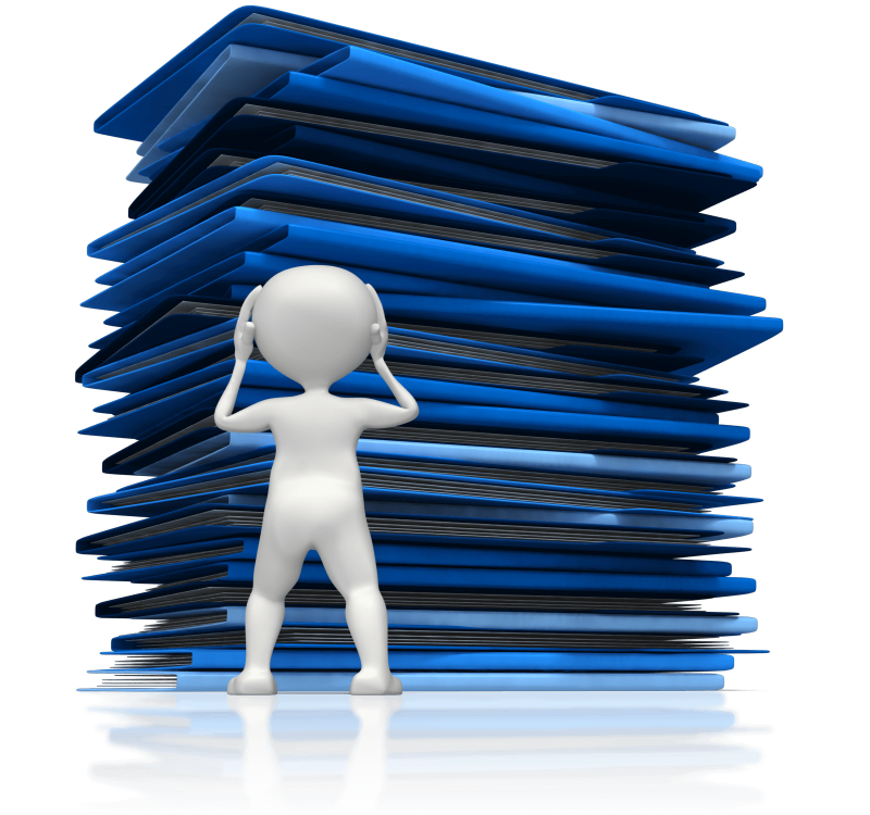 Человечек с документами