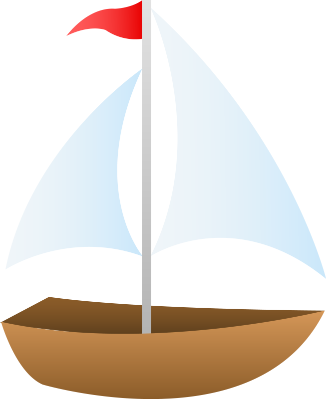 Кораблик на белом фоне