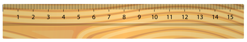 Линейка деревянная