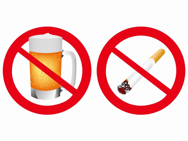 Курить и пить запрещено