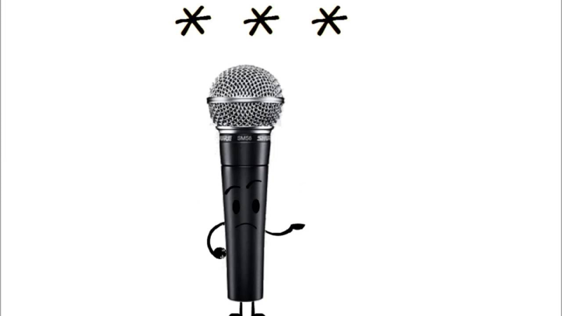 Микрофон на прозрачном фоне