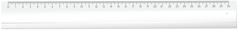 Линейка на прозрачном фоне
