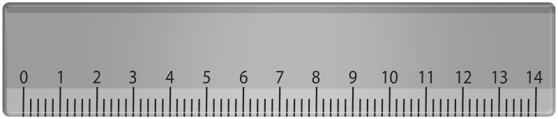 Линейка на прозрачном фоне