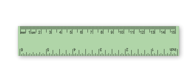 Линейка на прозрачном фоне
