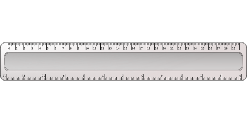 Линейка на прозрачном фоне