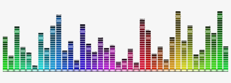 Эквалайзер на белом фоне
