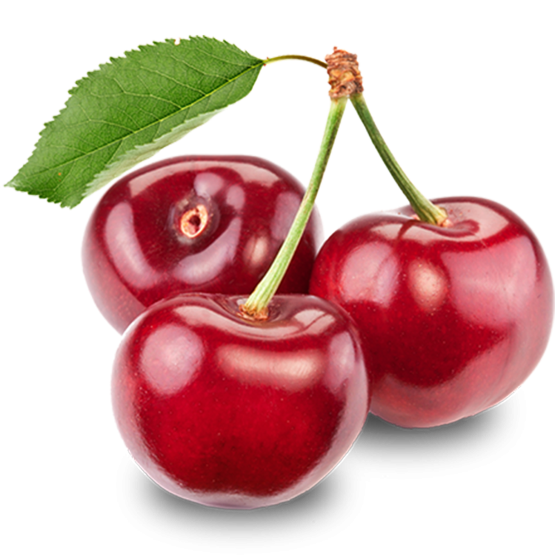 Черешня на белом фоне