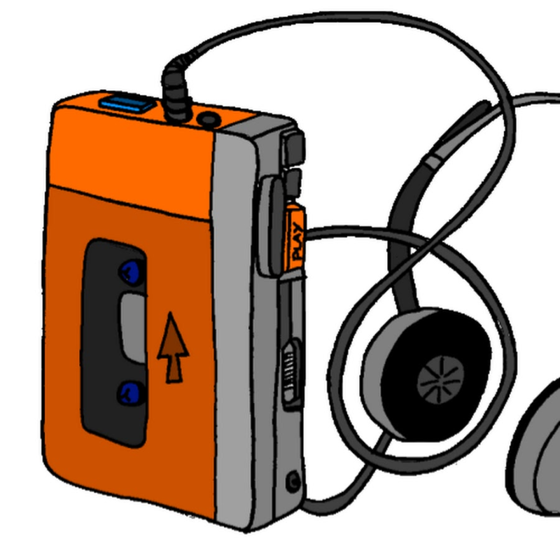 Кассетный плеер с наушниками