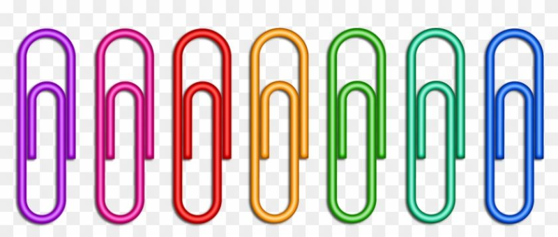 Цветные скрепки