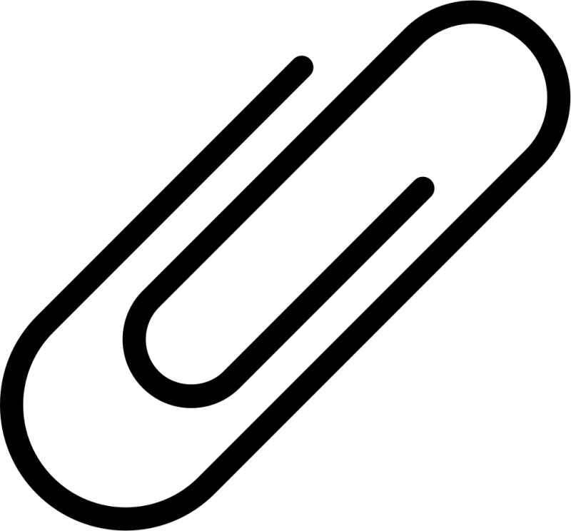 Скрепка без фона