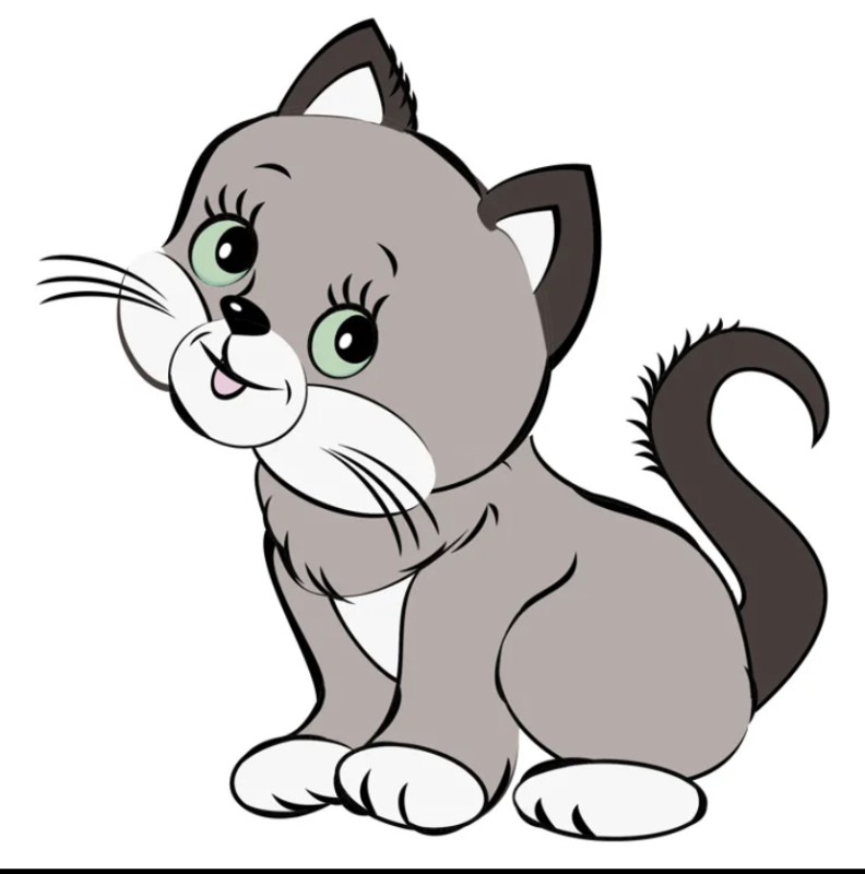 Изображение кошки для детей
