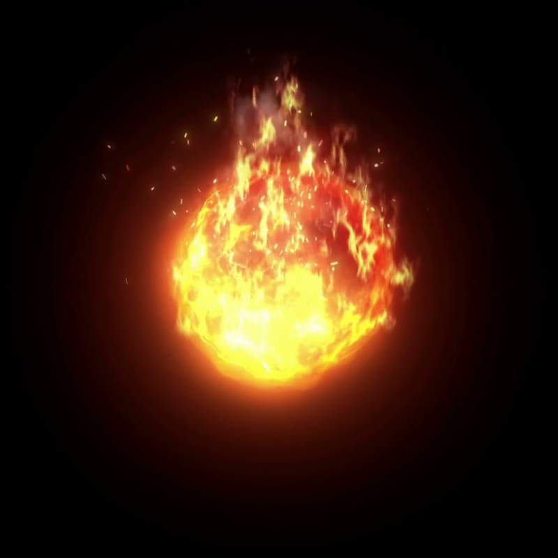 Огненный шар фон