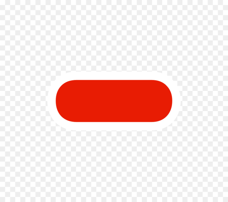 Знак минус красный