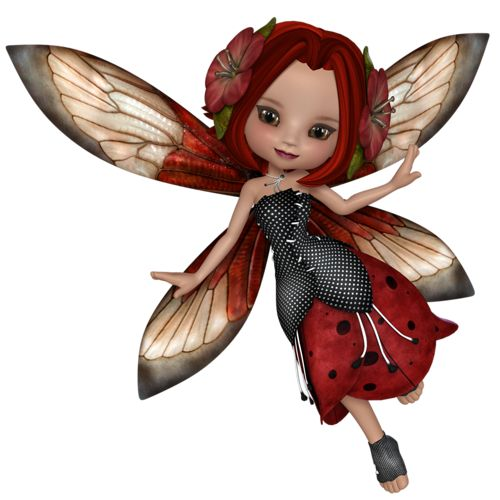 Сказочная Фея на белом фоне