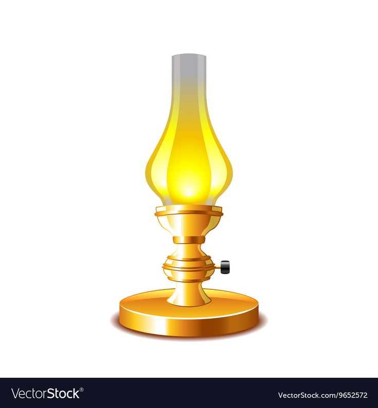 Керосиновая лампа мультяшная