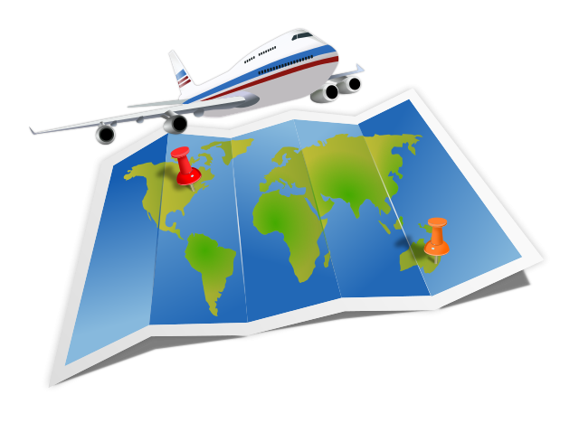 Логотип самолет путешествие