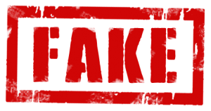 Надпись фейк