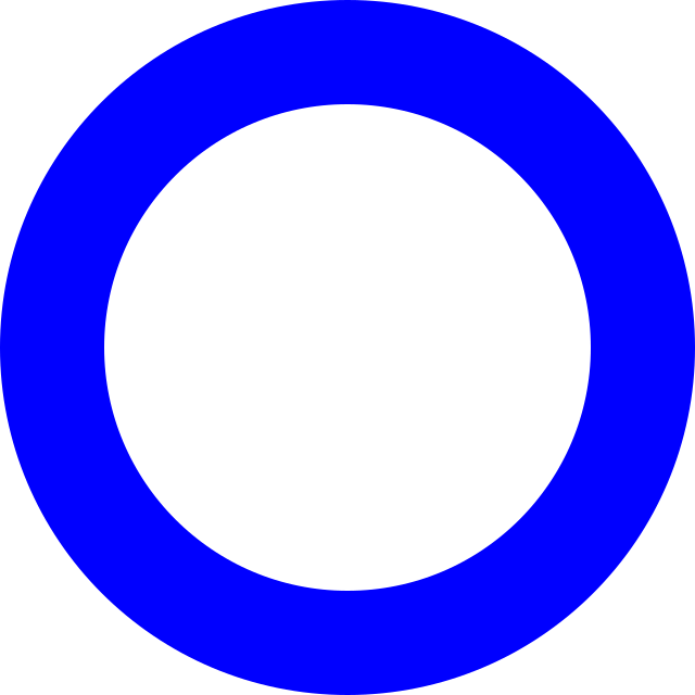 Синий круг на прозрачном фоне