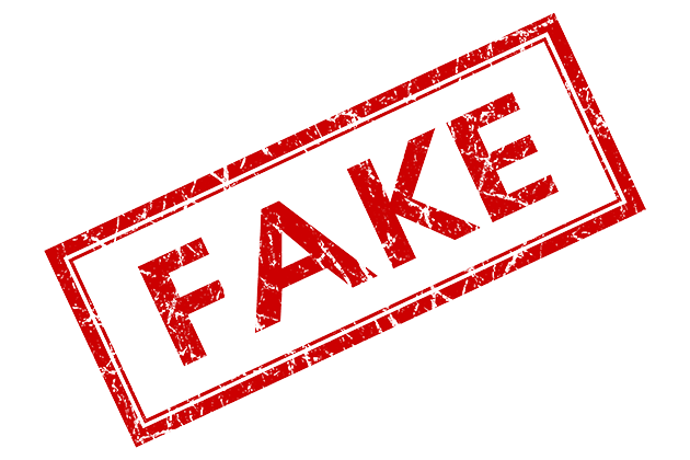 Надпись fake