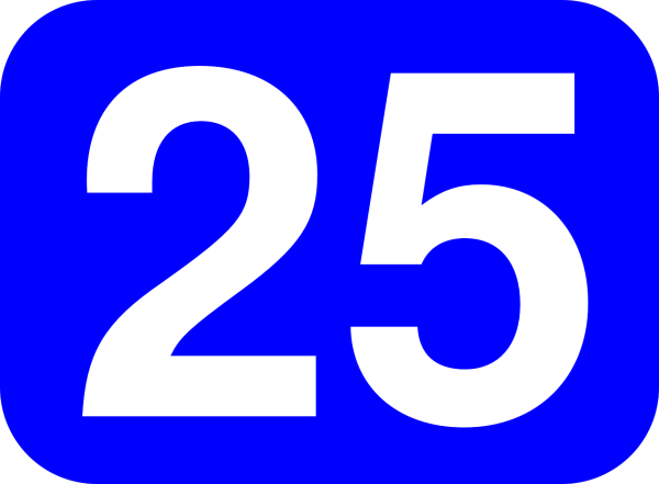 Красивое число 25