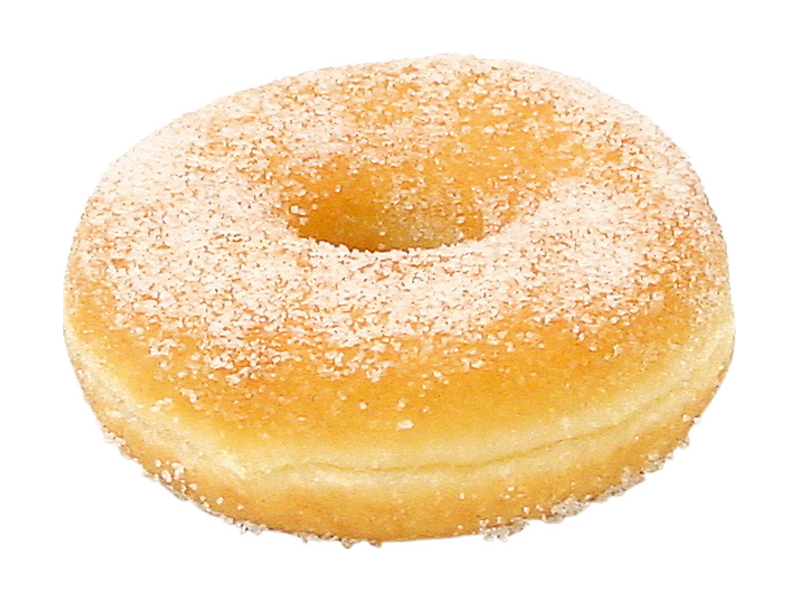 Пончик на белом фоне