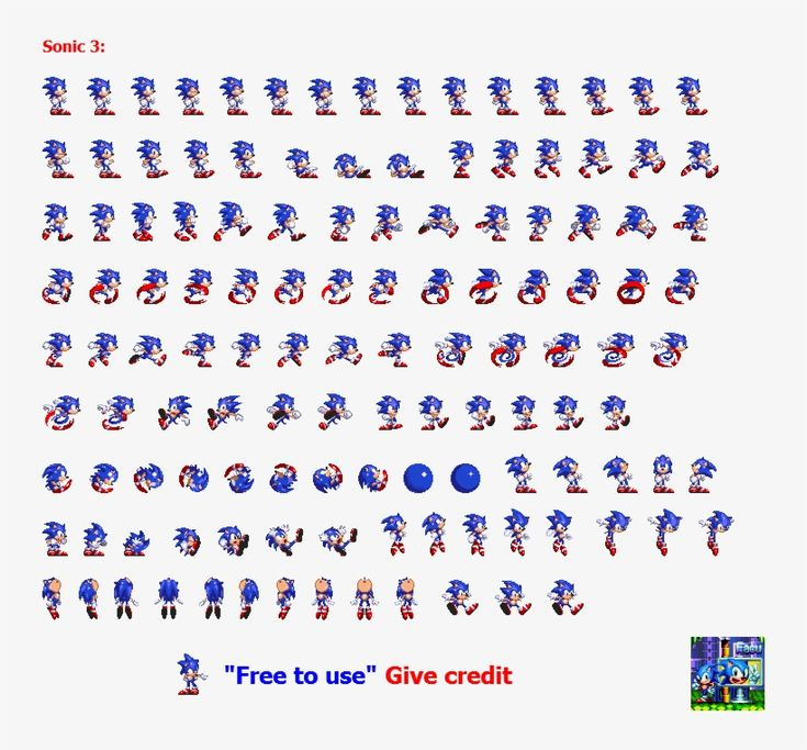 Спрайты из Sonic the Hedgehog 1